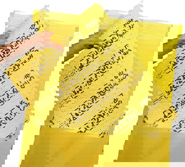 Over-the-Spill Pad, Caution Wet Floor, 16 oz, 16.5 x 20, 22 Sheets/Pad